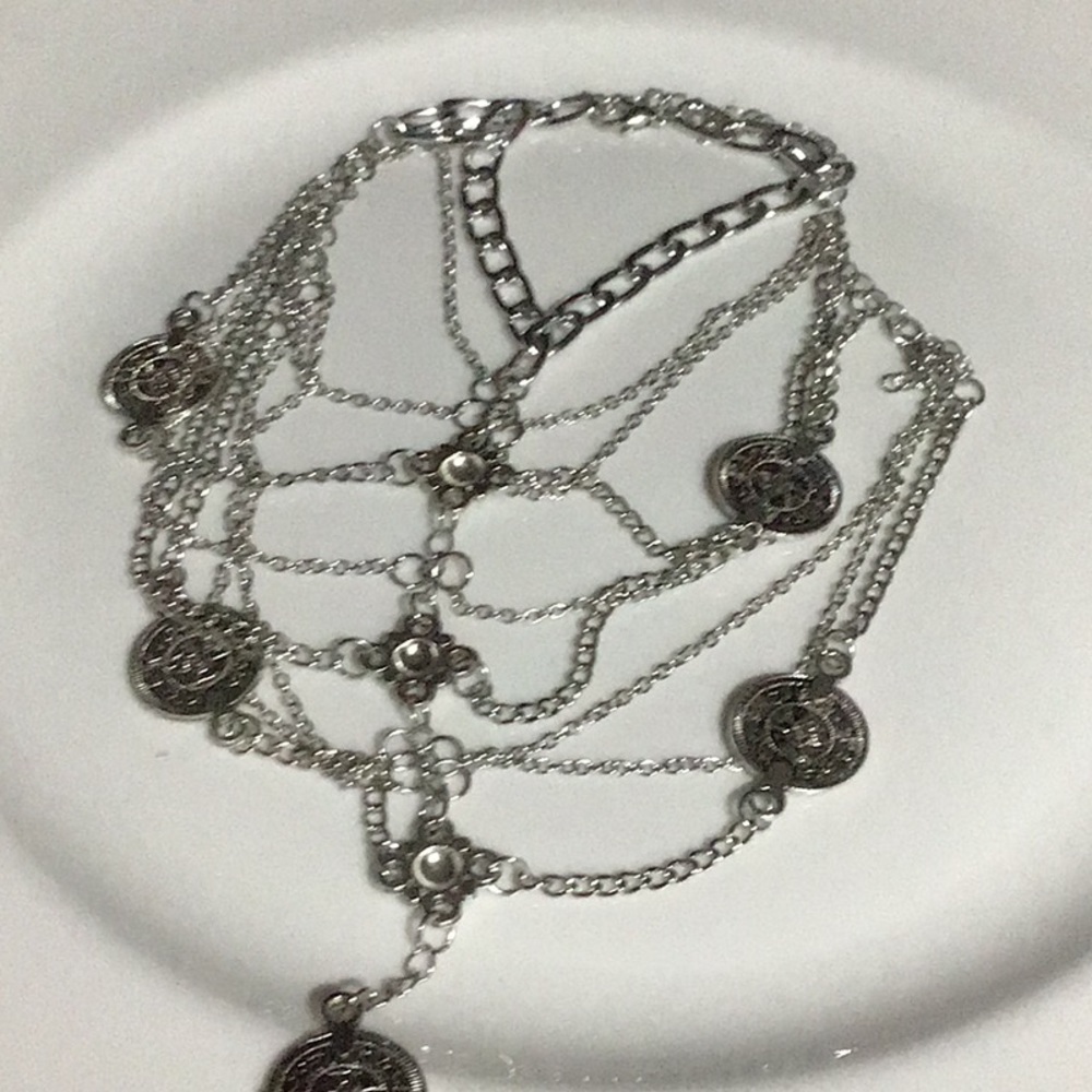 Boho Gypsy Anklet / Foot Jewelry Silver - Picture 5 of 5